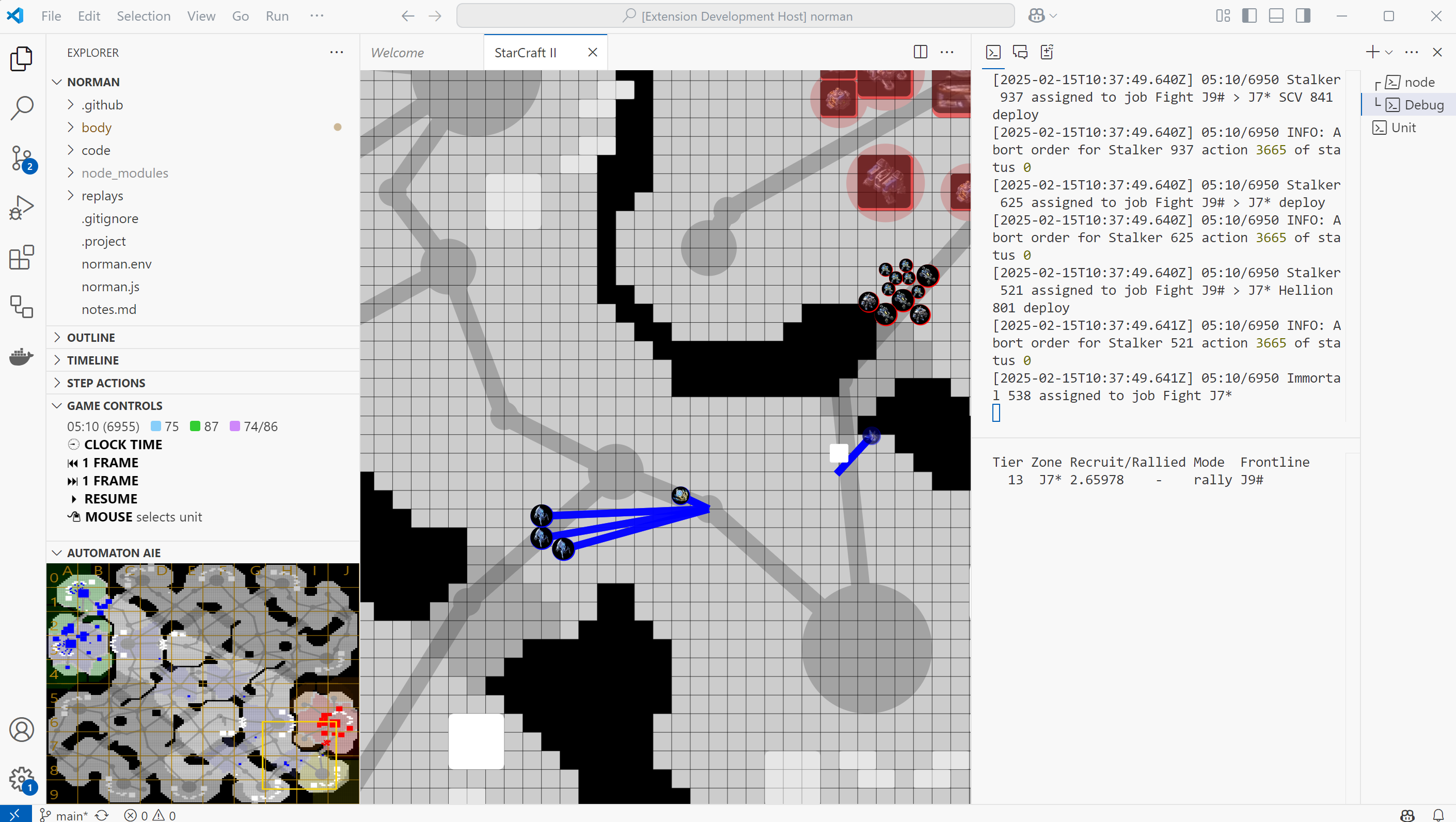 Debug info